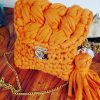 Sac orange au crochet